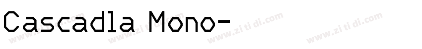 Cascadla Mono字体转换